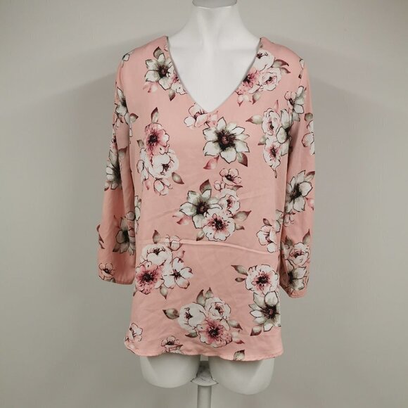 LILY  Morgan Tie Arm Floral Flowy Top - Picture 1 of 5